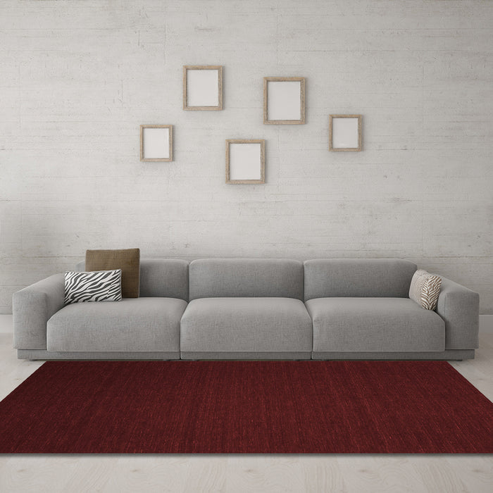 Contemporary Red Washable Rugs