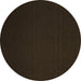 Round Machine Washable Abstract Brown Contemporary Rug, wshcon238brn