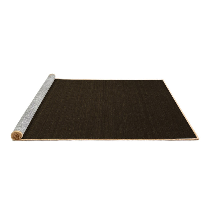 Sideview of Machine Washable Abstract Brown Contemporary Rug, wshcon238brn