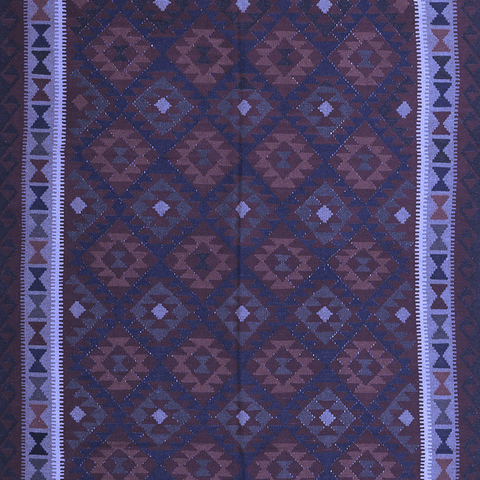 Machine Washable Oriental Blue Traditional Rug, wshcon2390blu