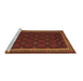 Sideview of Machine Washable Oriental Brown Traditional Rug, wshcon2390brn