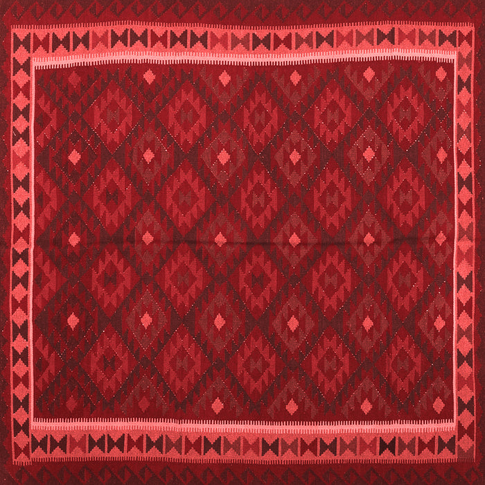 Machine Washable Oriental Red Traditional Rug, wshcon2390red