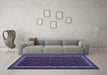 Machine Washable Oriental Blue Traditional Rug in a Living Room, wshcon2390blu