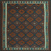 Square Oriental Light Blue Traditional Rug, con2390lblu