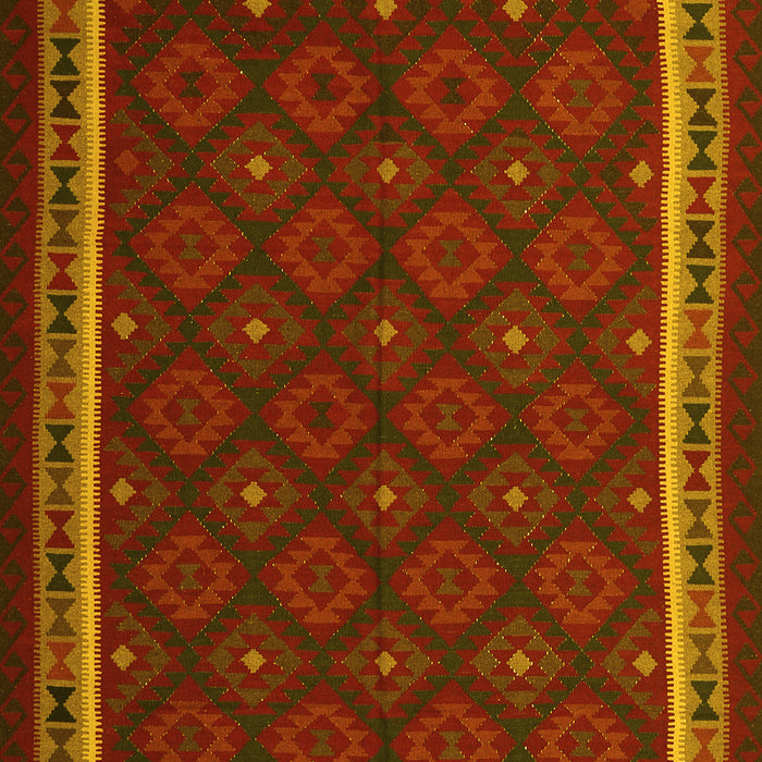 Oriental Yellow Traditional Rug, con2390yw