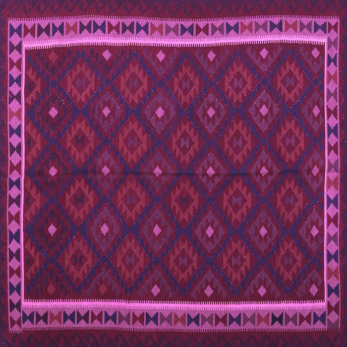 Square Oriental Purple Traditional Rug, con2390pur