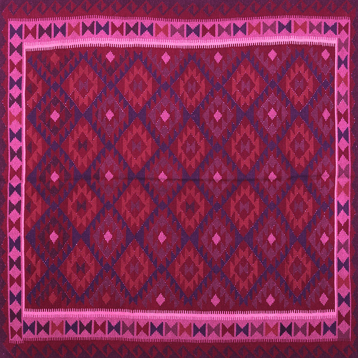Square Oriental Pink Traditional Rug, con2390pnk