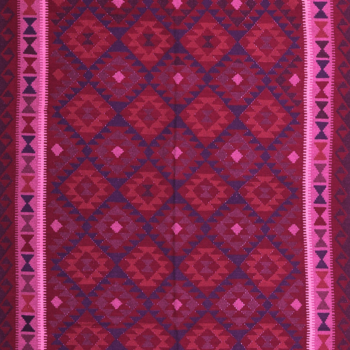Machine Washable Oriental Pink Traditional Rug, wshcon2390pnk