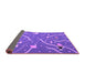 Sideview of Abstract Purple Contemporary Rug, con2391pur