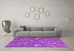 Machine Washable Abstract Pink Contemporary Rug in a Living Room, wshcon2391pnk