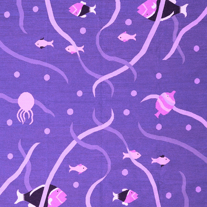 Abstract Purple Contemporary Rug, con2391pur