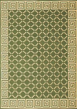 Abstract Brown Contemporary Rug, con2392brn