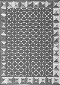 Abstract Gray Contemporary Rug, con2392gry