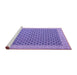 Sideview of Machine Washable Abstract Purple Contemporary Area Rugs, wshcon2392pur