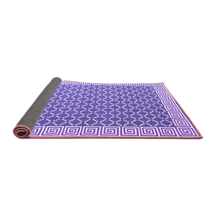 Sideview of Abstract Purple Contemporary Rug, con2392pur