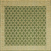 Square Abstract Brown Contemporary Rug, con2392brn