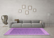 Machine Washable Abstract Pink Contemporary Rug in a Living Room, wshcon2392pnk