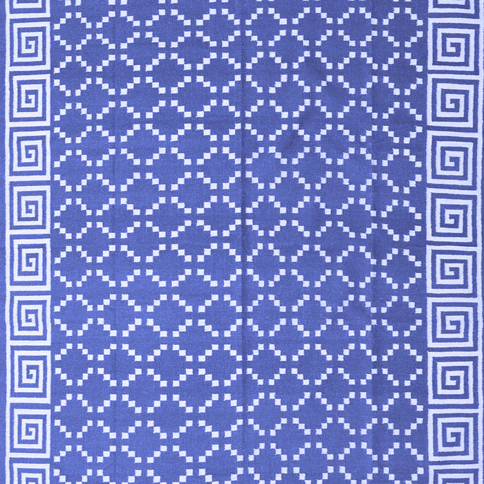 Machine Washable Abstract Blue Contemporary Rug, wshcon2392blu