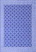 Abstract Blue Contemporary Rug, con2392blu