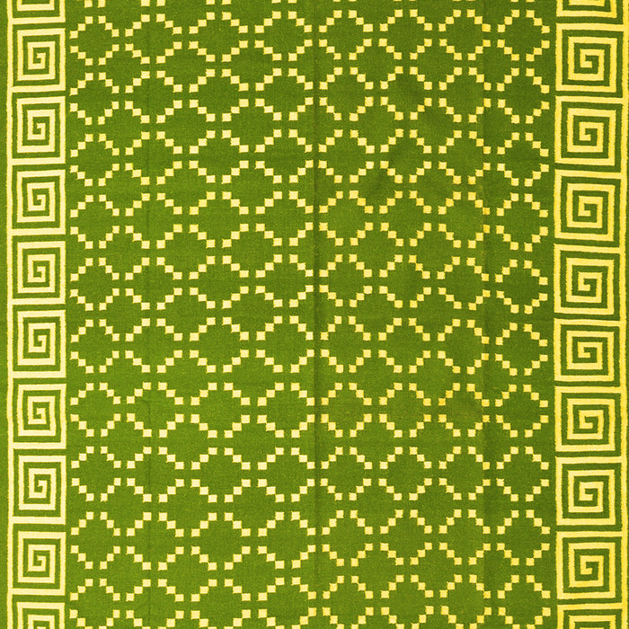 Machine Washable Abstract Yellow Contemporary Rug, wshcon2392yw