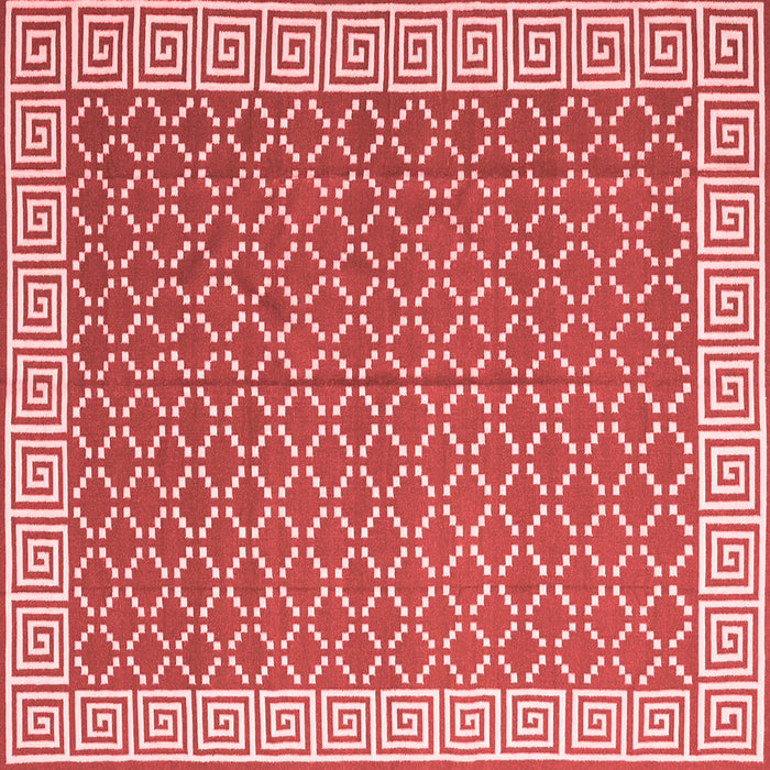 Abstract Red Contemporary Rug, con2392red