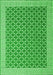 Abstract Green Contemporary Rug, con2392grn