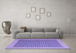 Machine Washable Abstract Purple Contemporary Area Rugs in a Living Room, wshcon2392pur