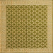 Serging Thickness of Abstract Orange Contemporary Rug, con2392org