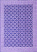 Abstract Purple Contemporary Rug, con2392pur
