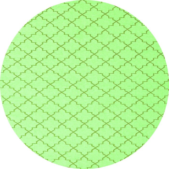 Machine Washable Terrilis Green Contemporary Area Rugs, wshcon2393grn