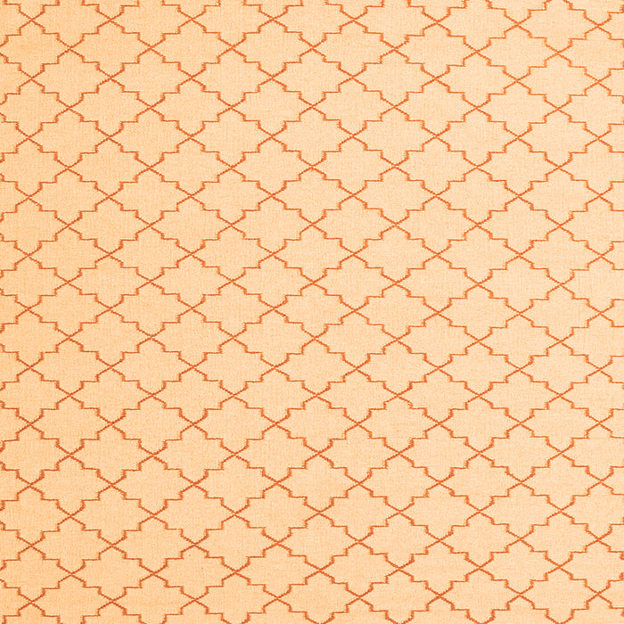 Round Machine Washable Terrilis Orange Contemporary Area Rugs, wshcon2393org