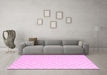 Machine Washable Terrilis Pink Contemporary Rug in a Living Room, wshcon2393pnk