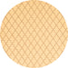 Round Terrilis Brown Contemporary Rug, con2393brn