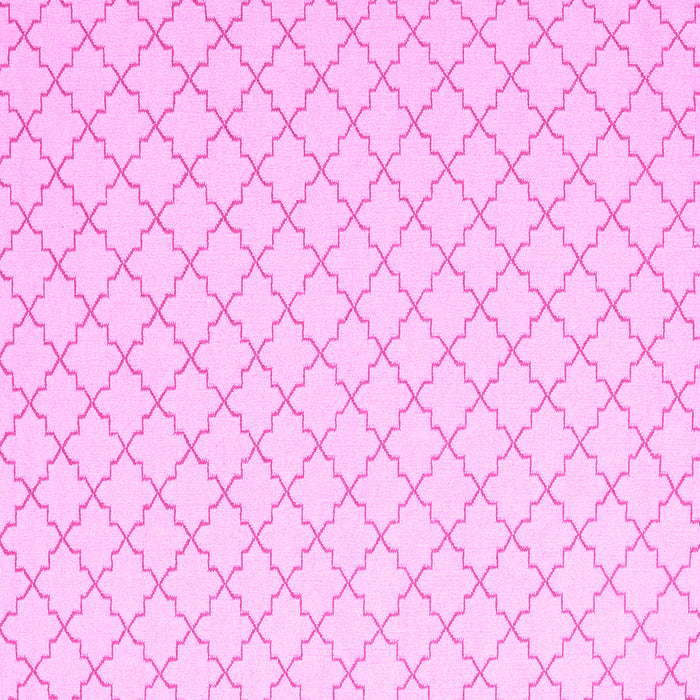 Square Machine Washable Terrilis Pink Contemporary Rug, wshcon2393pnk