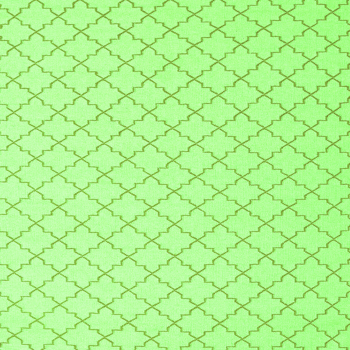 Round Machine Washable Terrilis Green Contemporary Area Rugs, wshcon2393grn