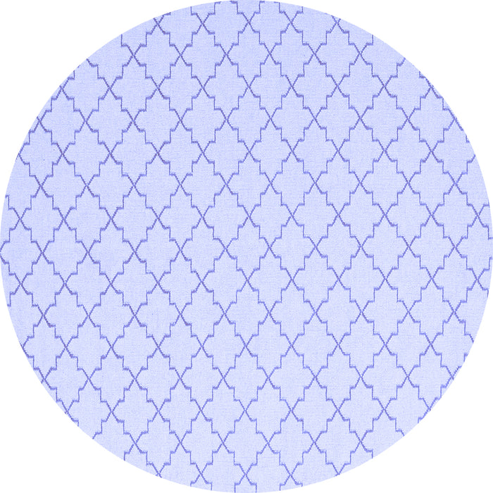 Round Machine Washable Terrilis Blue Contemporary Rug, wshcon2393blu