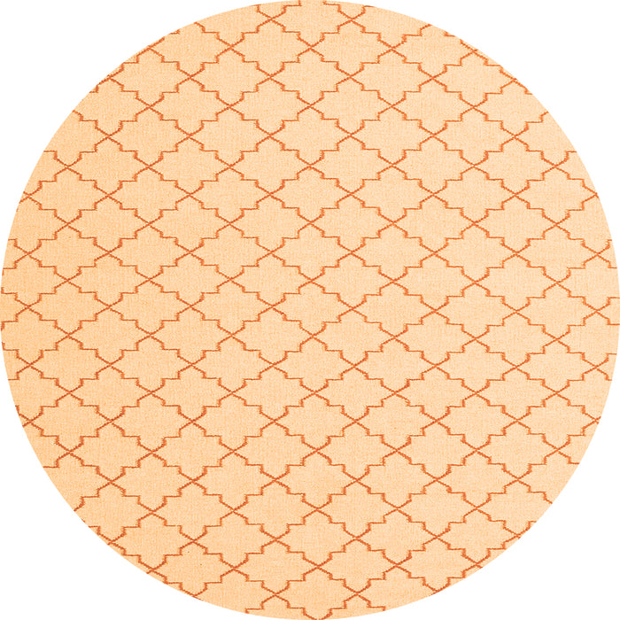 Square Terrilis Orange Contemporary Rug, con2393org