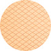 Square Terrilis Orange Contemporary Rug, con2393org