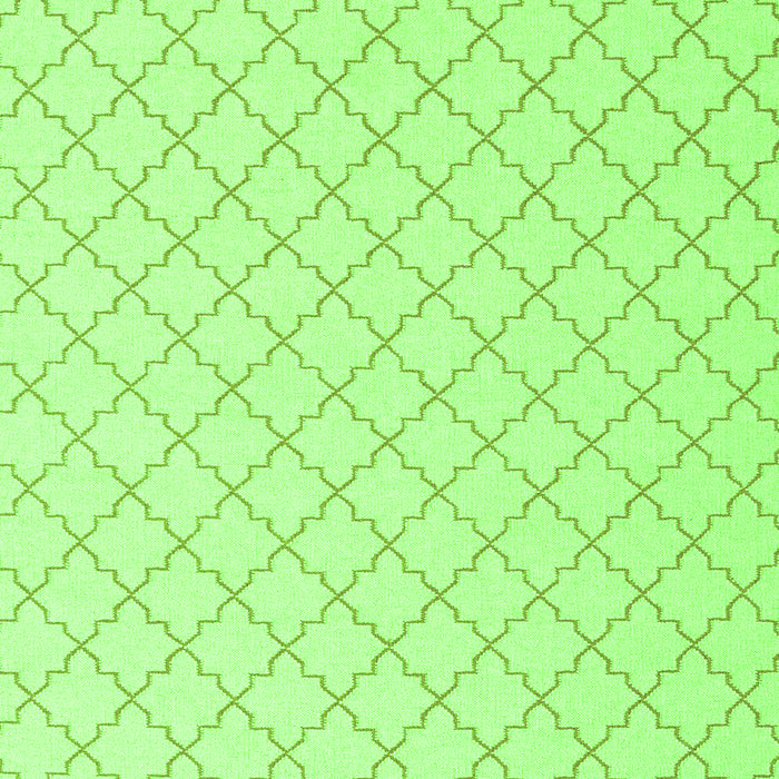 Serging Thickness of Machine Washable Terrilis Green Contemporary Area Rugs, wshcon2393grn