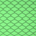 Square Machine Washable Trellis Emerald Green Modern Area Rugs, wshcon2394emgrn