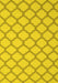 Machine Washable Trellis Yellow Modern Rug, wshcon2394yw