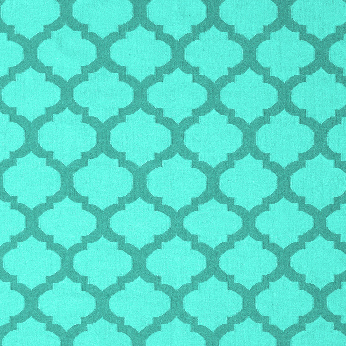 Machine Washable Trellis Turquoise Modern Area Rugs, wshcon2394turq