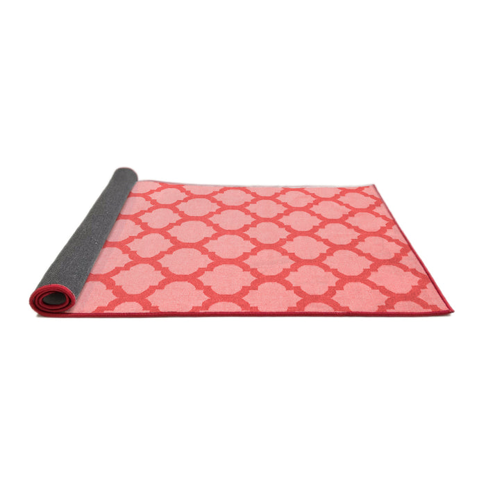 Trellis Red Modern Area Rugs