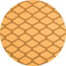 Square Trellis Orange Modern Rug, con2394org