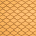 Serging Thickness of Trellis Orange Modern Rug, con2394org