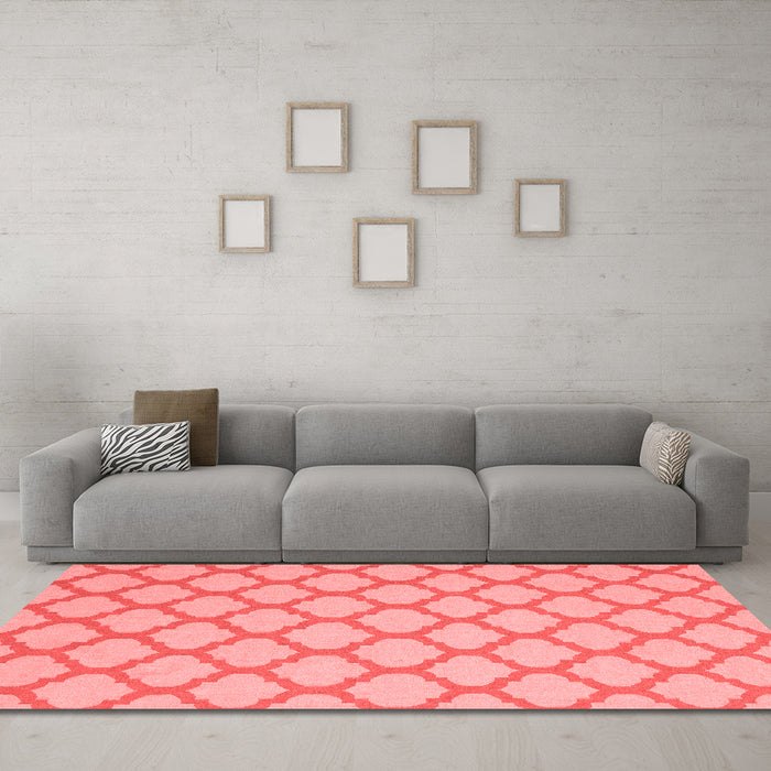 Modern Red Washable Rugs