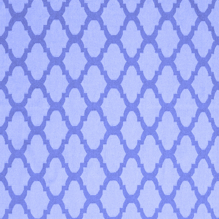 Square Machine Washable Trellis Blue Modern Rug, wshcon2394blu