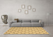 Machine Washable Trellis Brown Modern Rug in a Living Room,, wshcon2394brn