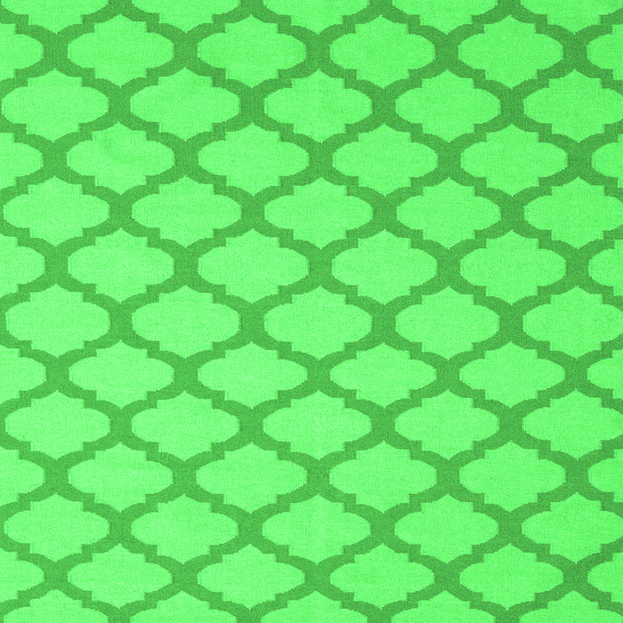 Serging Thickness of Trellis Green Modern Rug, con2394grn