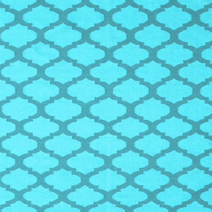 Square Machine Washable Trellis Light Blue Modern Rug, wshcon2394lblu